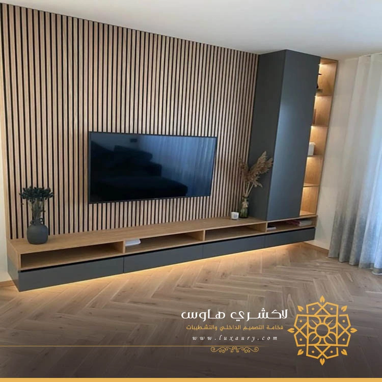 دولاب تلفزيون خشب