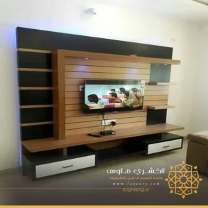 ديكور تلفزيون رفوف جدة