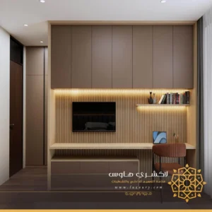 ديكور تلفزيون خشب جدة