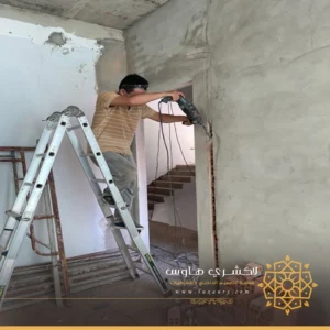 قص جدار وفتح باب بالصاروخ جدة