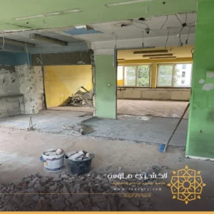 هدم جدار ودمج غرف في جدة