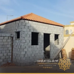 بناء مجلس خارجي قرميد بجدة